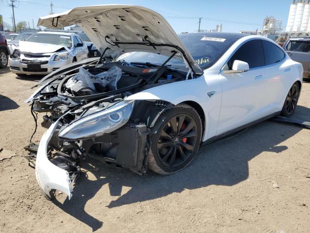 2015 Tesla Model S P85d მანქანა იყიდება აუქციონზე, vin: 5YJSA1H48FF095808, აუქციონის ნომერი: 50961874