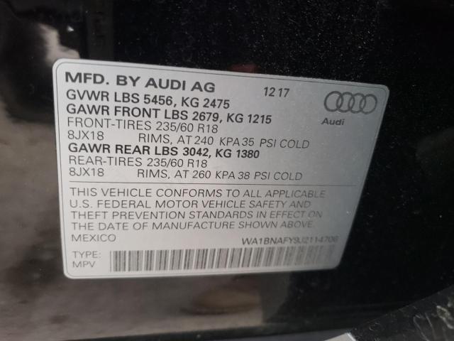 WA1BNAFY9J2114706 Audi Q5 Premium Plus