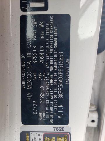 3KPF54ADXPE515853 KIA Forte Gt Line