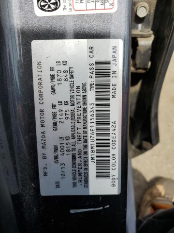 JM1BM1U76E1156345 Mazda 3 SPORT
