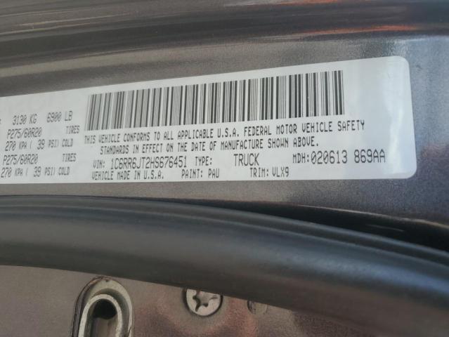 1C6RR6JT2HS676451 RAM 1500 Laie