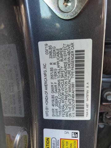 1HGCV3F46KA010881 Honda Accord Hybrid Ex