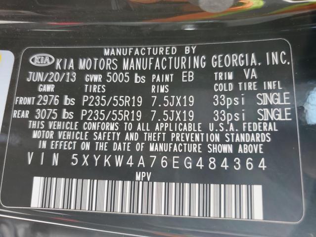 5XYKW4A76EG484364 KIA SORENTO SX