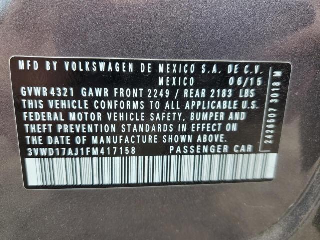 3VWD17AJ1FM417158 Volkswagen JETTA SE