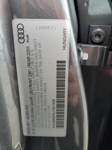 WAUB8GFFXJ1061628 Audi A3 PREMIUM