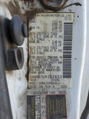 1N6BD0CTXFN762652 Nissan FRONTIER S