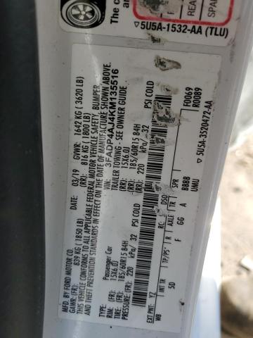 3FADP4AJ4KM135516 Ford FIESTA S