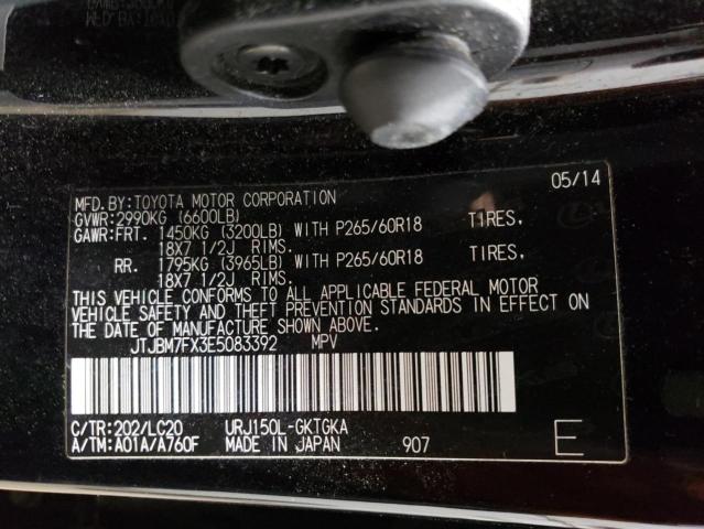 JTJBM7FX3E5083392 Lexus GX 460