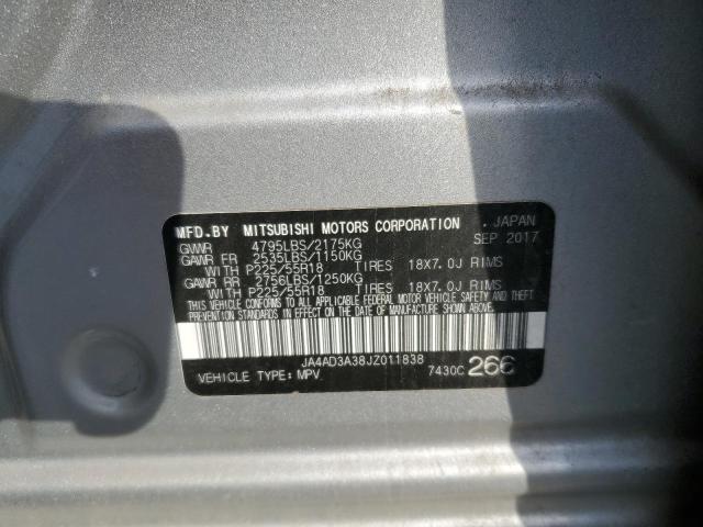 JA4AD3A38JZ011838 Mitsubishi Outlander Se