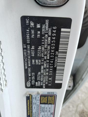 5XXGT4L32KG354946 KIA Optima Lx