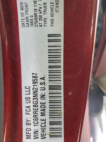 1C6RREBG3NN219587 RAM 1500 Big Horn/lone Star