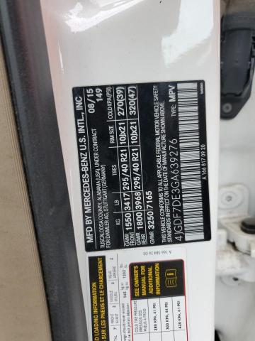4JGDF7DE3GA639276 Mercedes-Benz Gl 550 4matic