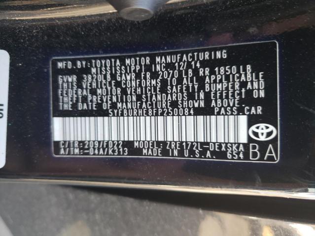 5YFBURHE8FP250084 Toyota COROLLA L