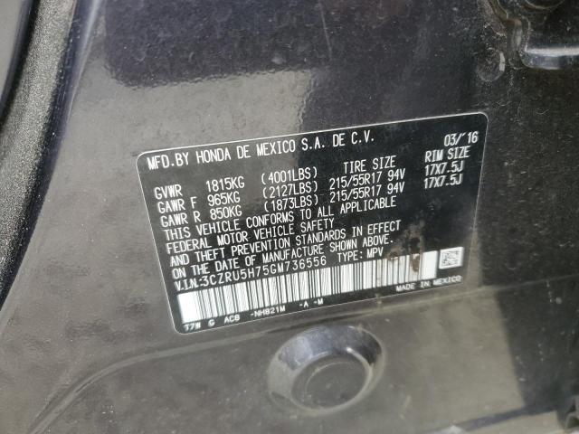 3CZRU5H75GM736556 Honda Hr-v Exl