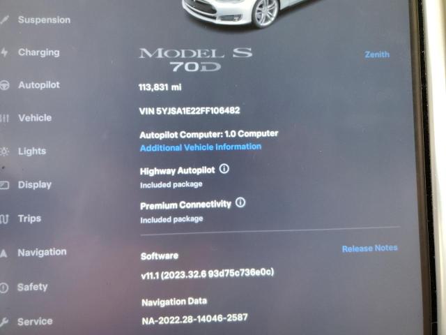 5YJSA1E22FF106482 Tesla MODEL S