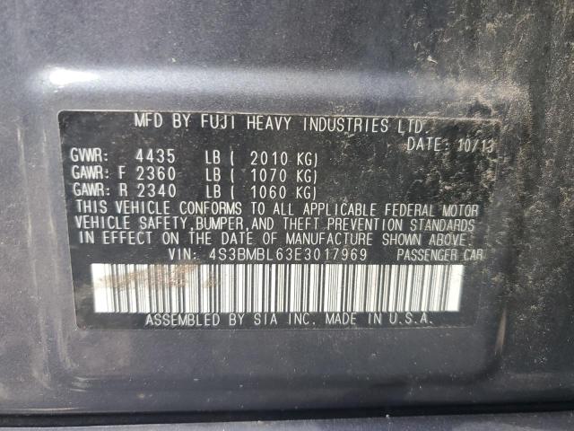 4S3BMBL63E3017969 Subaru Legacy 2.5i Limited