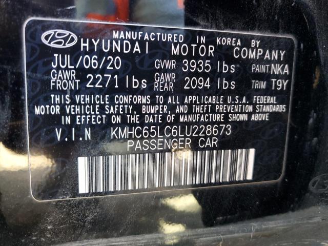 KMHC65LC6LU228673 Hyundai IONIQ BLUE
