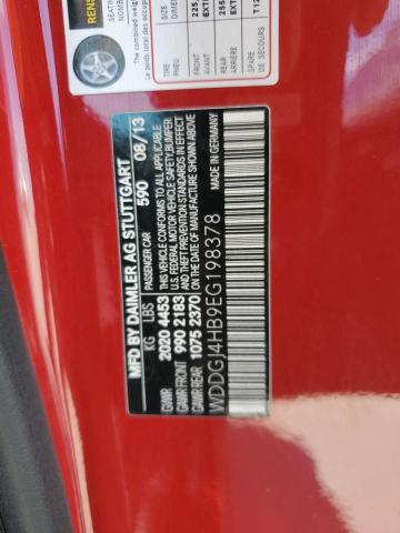 WDDGJ4HB9EG198378 Mercedes-Benz C 250