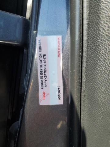 5FPYK3F78NB012478 Honda Ridgeline Rtl