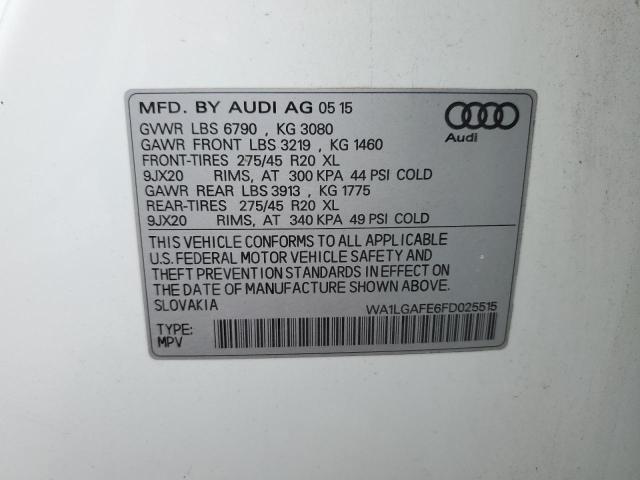 WA1LGAFE6FD025515 Audi Q7 Premium Plus