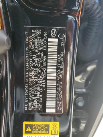 JTHBW1GG6H2155988 Lexus ES 300H