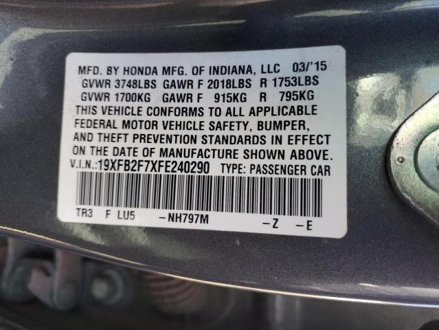 19XFB2F7XFE240290 Honda CIVIC SE