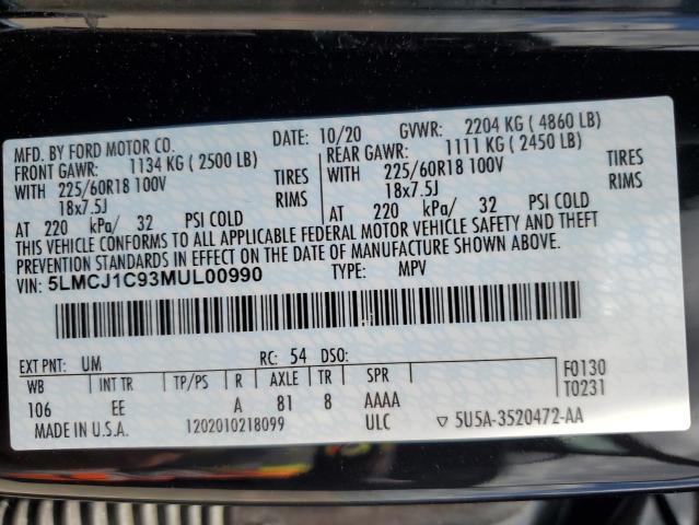 5LMCJ1C93MUL00990 Lincoln Corsair