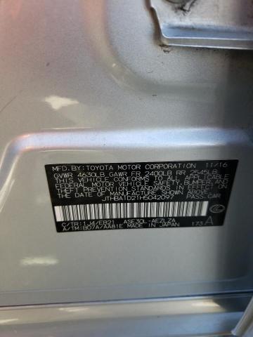 JTHBA1D21H5042097 Lexus IS 200T