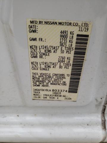 1N6AF0KY8LN803374 Nissan Nv 2500 Sv