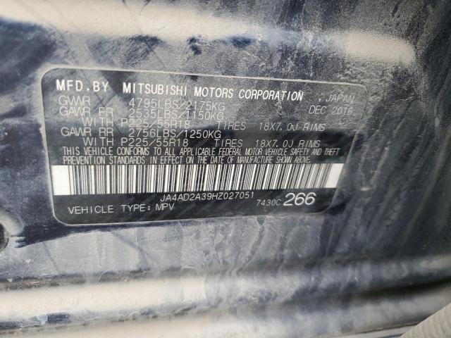 JA4AD2A39HZ027051 Mitsubishi Outlander Es