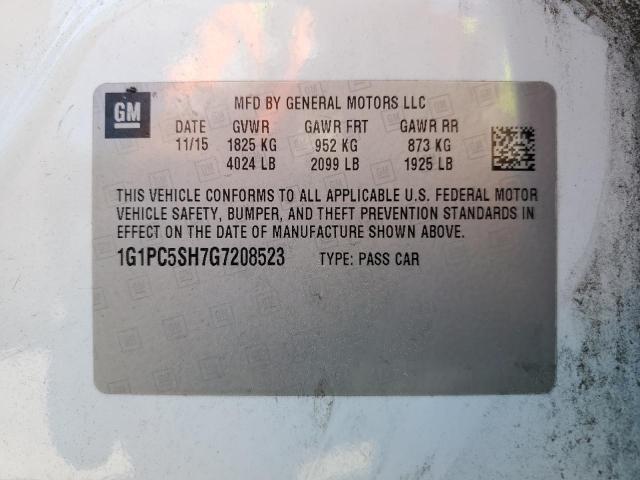 1G1PC5SH7G7208523 Chevrolet Cruze Limited Ls