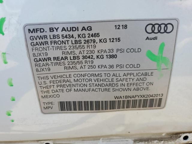 WA1BNAFYXK2042013 Audi Q5 Premium Plus