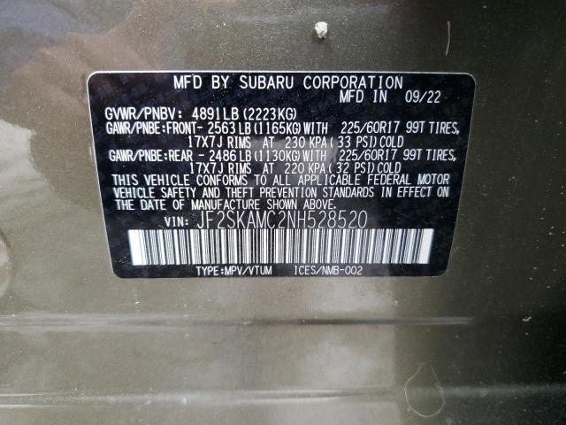 JF2SKAMC2NH528520 Subaru Forester Wilderness