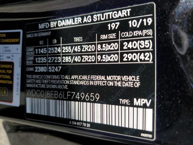 WDC0J8EB6LF749659 Mercedes-Benz Glc Coupe 300 4matic