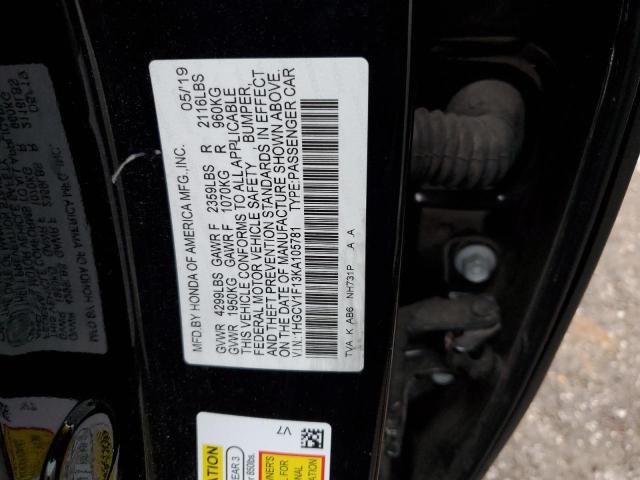 1HGCV1F13KA105781 Honda ACCORD LX