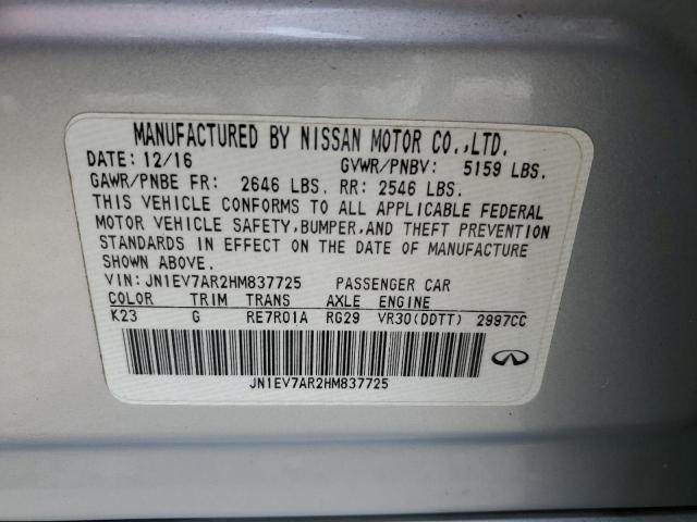 JN1EV7AR2HM837725 Infiniti Q50 Premium