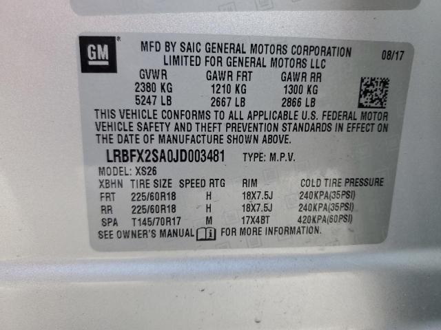 LRBFX2SA0JD003481 Buick Envision Essence