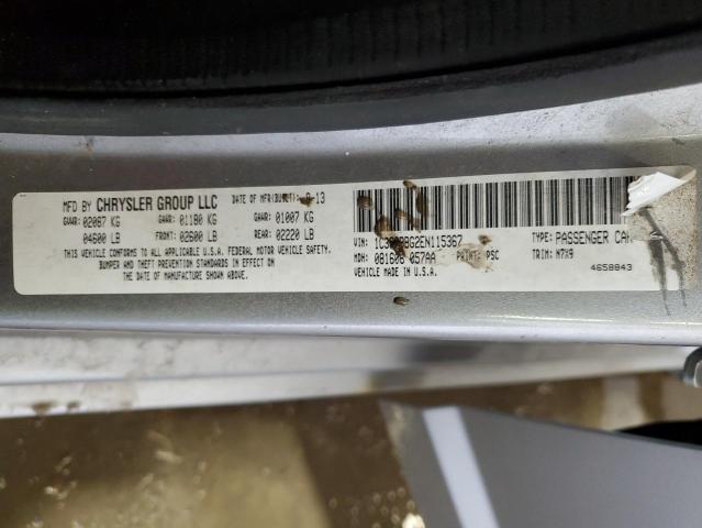 1C3CCBBG2EN115367 Chrysler 200 Touring