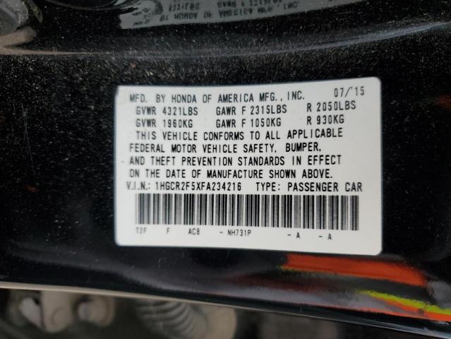 1HGCR2F5XFA234216 Honda Accord Sport