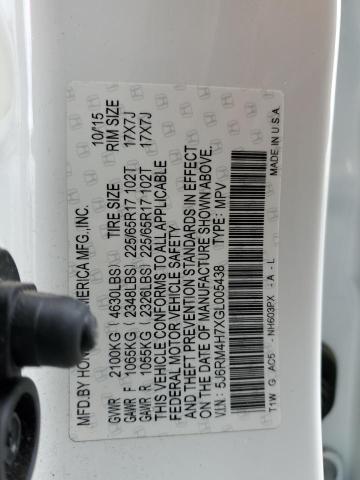 5J6RM4H7XGL005438 Honda CR-V EXL