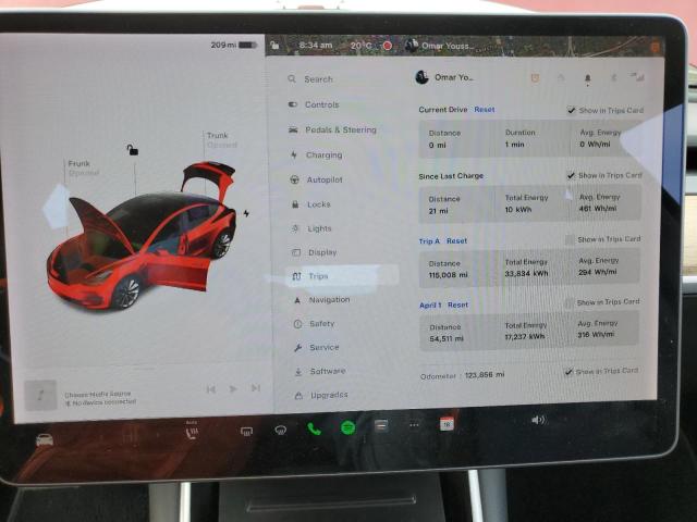 5YJ3E1EB8KF389389 Tesla MODEL 3