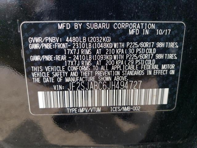 JF2SJABC6JH494727 Subaru Forester 2.5i