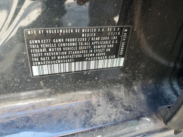 3VW447AU0GM034041 Volkswagen GTI S/SE