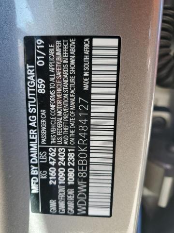 WDDWF8EB0KR484127 Mercedes-Benz C 300 4matic