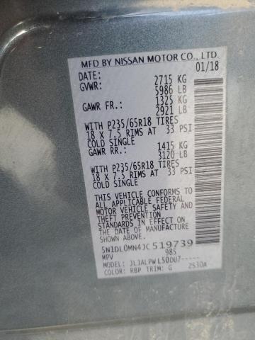 5N1DL0MN4JC519739 Infiniti QX60
