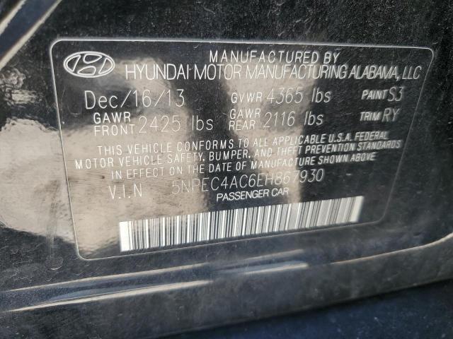 5NPEC4AC6EH867930 Hyundai SONATA SE