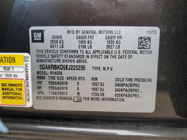 5GAKRBKD9EJ220296 Buick Enclave