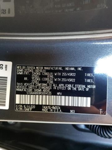 5TDAAAB69RS004535 Lexus Tx 350 Base
