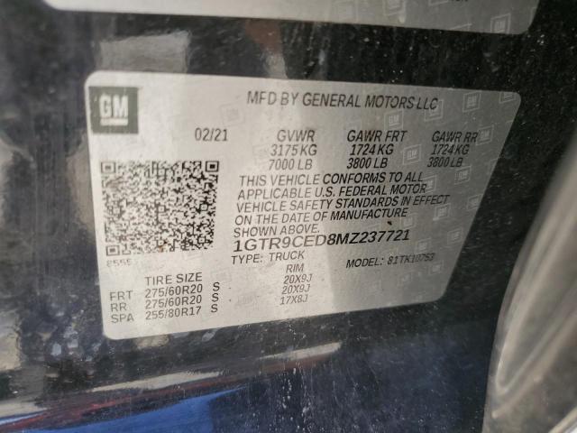 1GTR9CED8MZ237721 GMC Sierra K1500 Elevation