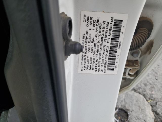 2HGFC2F65KH537522 Honda Civic Lx